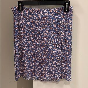 Madewell Blue A-line Mini Skirt Casual size 4